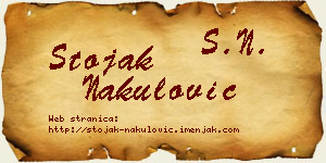 Stojak Nakulović vizit kartica